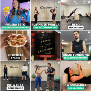 App de entrenamiento , vida saludable , fuertafit